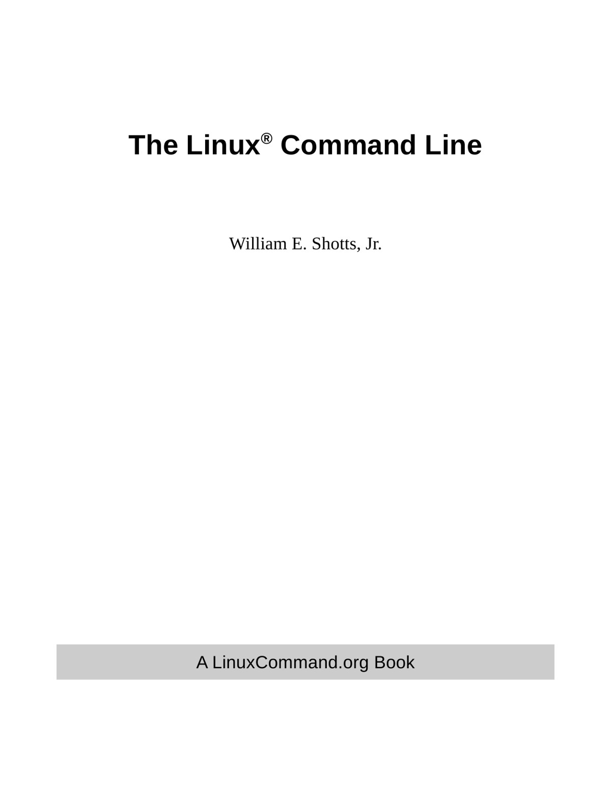 The Linux Command Line